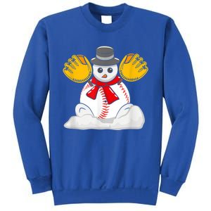 Christmas Baseball Snow Cute For Xmas Baseball Lover Cool Gift Sweatshirt