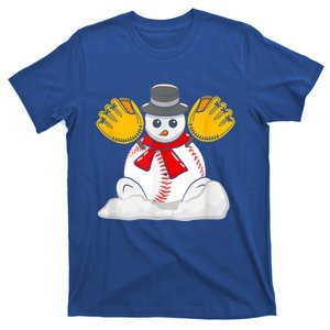 Christmas Baseball Snow Cute For Xmas Baseball Lover Cool Gift T-Shirt