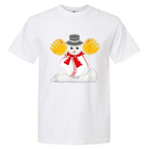 Christmas Baseball Snow Cute For Xmas Baseball Lover Cool Gift Garment-Dyed Heavyweight T-Shirt