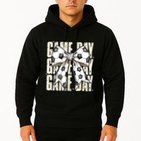 Coquette Bow Soccer Funny Game Day Soccer Hoodie