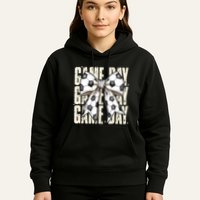 Coquette Bow Soccer Funny Game Day Soccer Hoodie