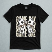 Coquette Bow Soccer Funny Game Day Soccer T-Shirt