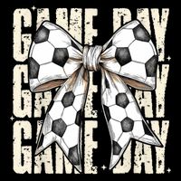 Coquette Bow Soccer Funny Game Day Soccer Sustainable Bucket Hat
