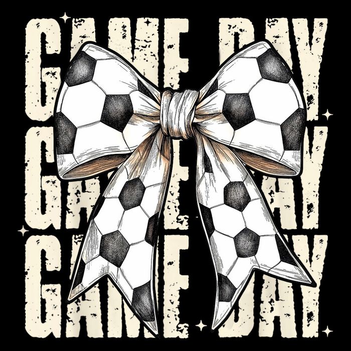 Coquette Bow Soccer Funny Game Day Soccer Sustainable Bucket Hat