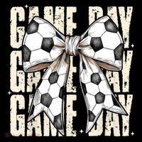 Coquette Bow Soccer Funny Game Day Soccer Kids T-Shirt