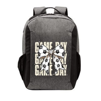 Coquette Bow Soccer Funny Game Day Soccer Vector Backpack