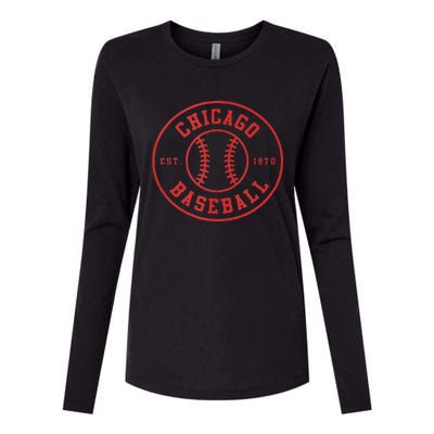 Chicago Baseball Seventh Inning Stretch Gameday Fan Gear Womens Cotton Relaxed Long Sleeve T-Shirt