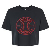 Chicago Baseball Seventh Inning Stretch Gameday Fan Gear Bella+Canvas Jersey Crop Tee