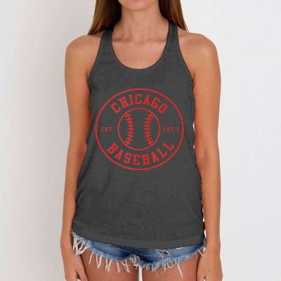 Chicago Baseball Seventh Inning Stretch Gameday Fan Gear Women's Knotted Racerback Tank