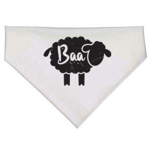 Cute Baa Sheepp Sound Black Sheepp Toy Lovers Gift USA-Made Doggie Bandana