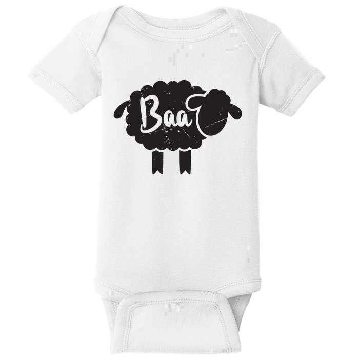 Cute Baa Sheepp Sound Black Sheepp Toy Lovers Gift Baby Bodysuit