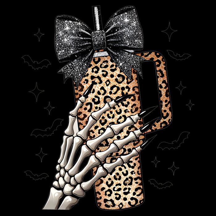 Coquette Bow Skeleton Bougie Drawstring Bag