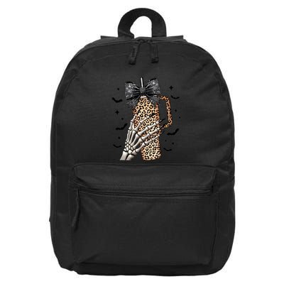 Coquette Bow Skeleton Bougie 16 in Basic Backpack
