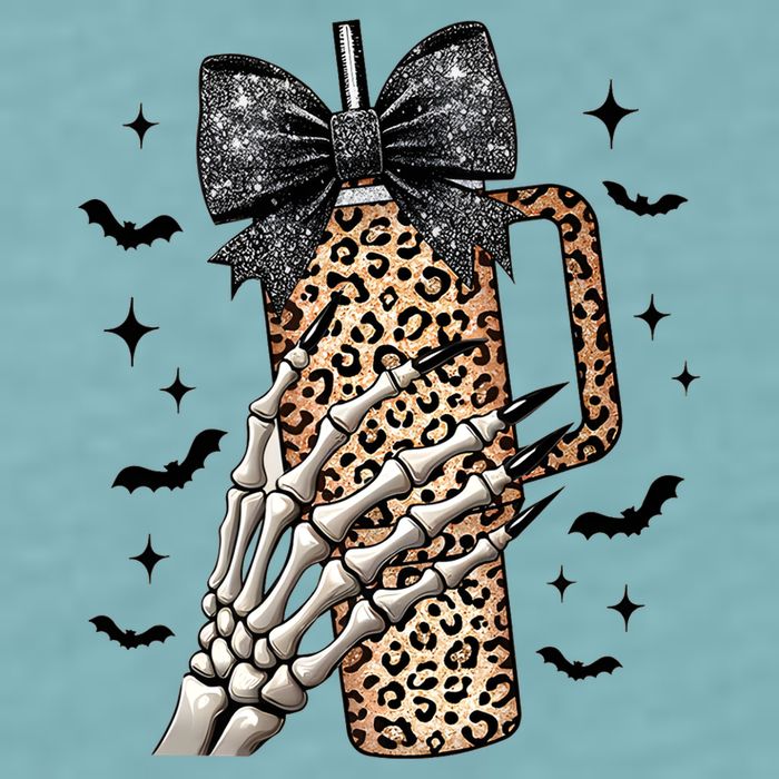 Coquette Bow Skeleton Bougie Sueded Cloud Jersey T-Shirt