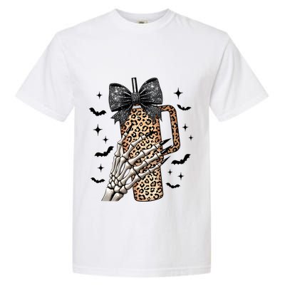 Coquette Bow Skeleton Bougie Garment-Dyed Heavyweight T-Shirt