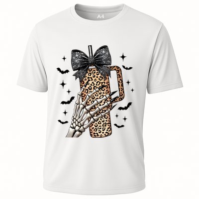 Coquette Bow Skeleton Bougie Performance Shirt