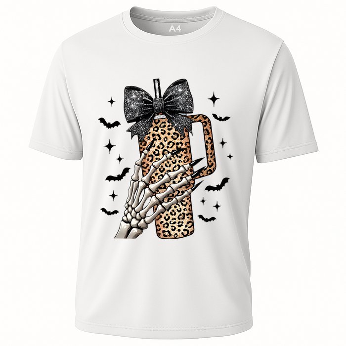 Coquette Bow Skeleton Bougie Performance Shirt