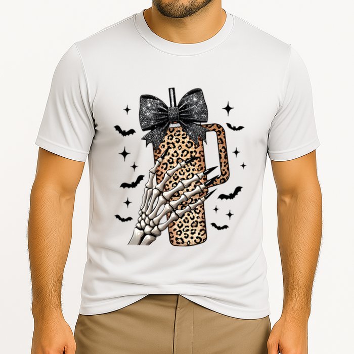 Coquette Bow Skeleton Bougie Performance Shirt