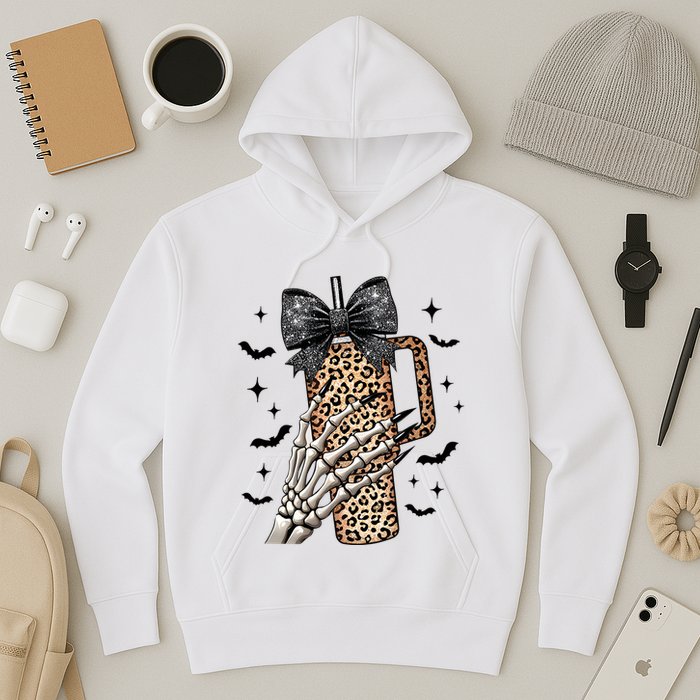 Coquette Bow Skeleton Bougie Hoodie