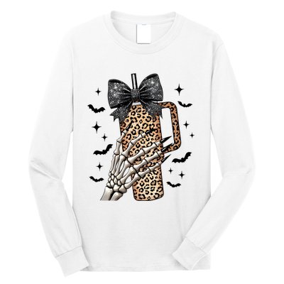 Coquette Bow Skeleton Bougie Long Sleeve Shirt