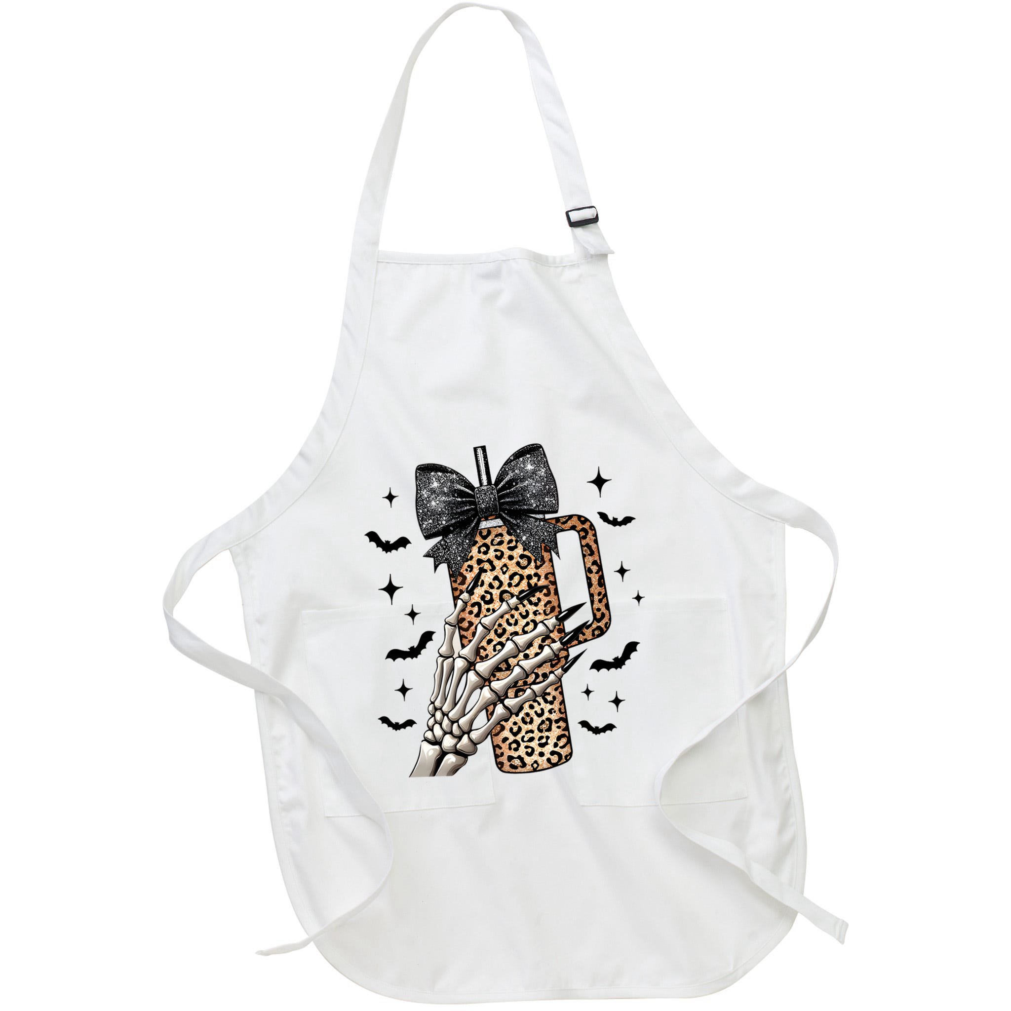 Coquette Bow Skeleton Bougie Apron
