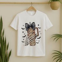 Coquette Bow Skeleton Bougie T-Shirt