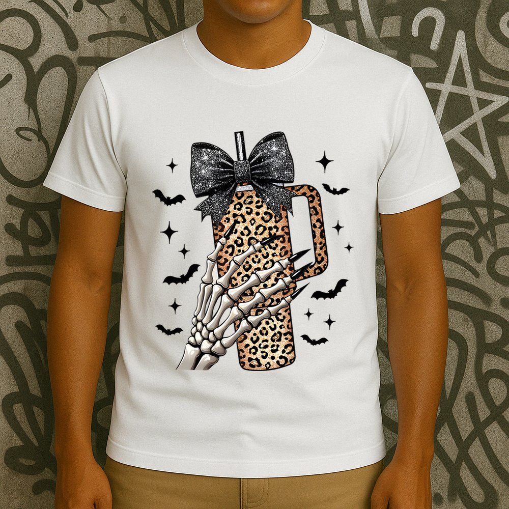 Coquette Bow Skeleton Bougie T-Shirt