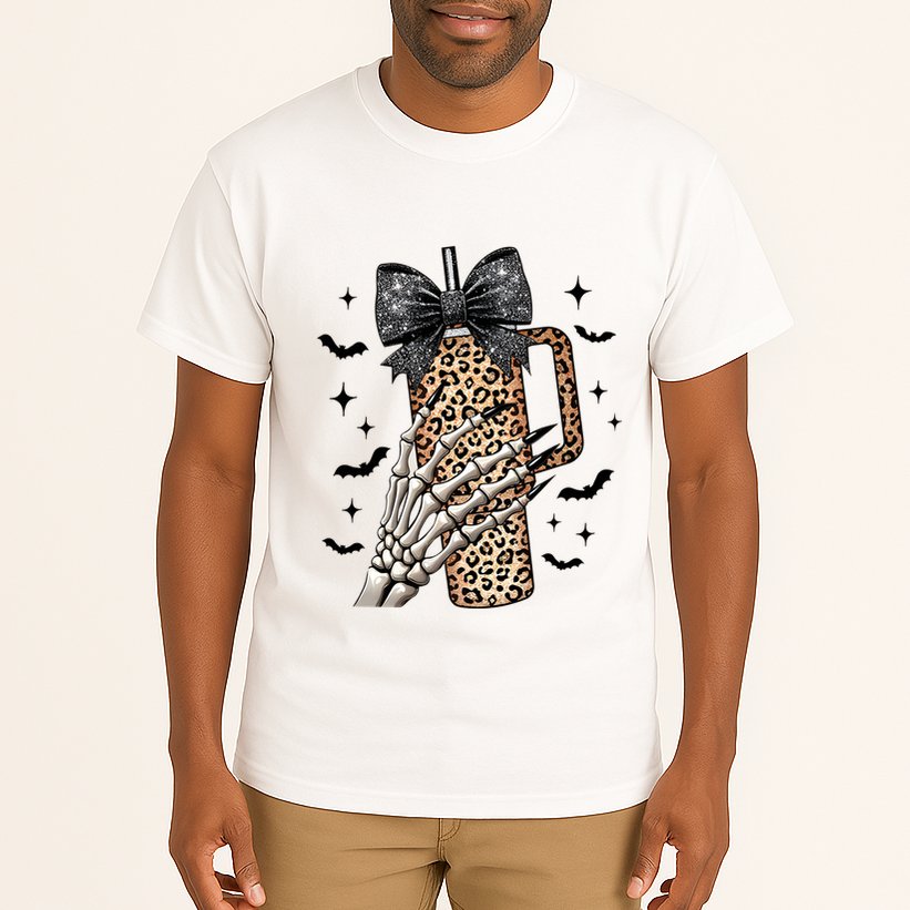 Coquette Bow Skeleton Bougie Tall T-Shirt
