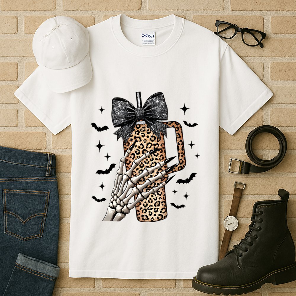 Coquette Bow Skeleton Bougie Tall T-Shirt