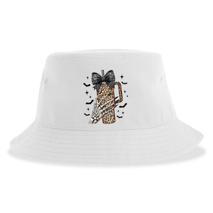 Coquette Bow Skeleton Bougie Sustainable Bucket Hat