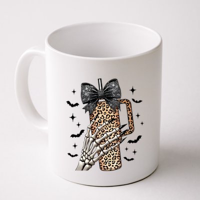 Coquette Bow Skeleton Bougie Mug