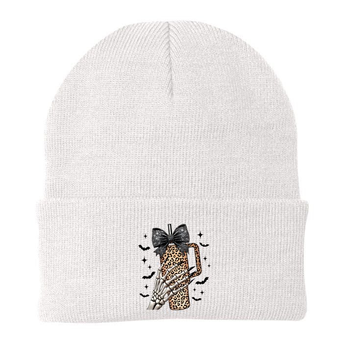 Coquette Bow Skeleton Bougie Beanie