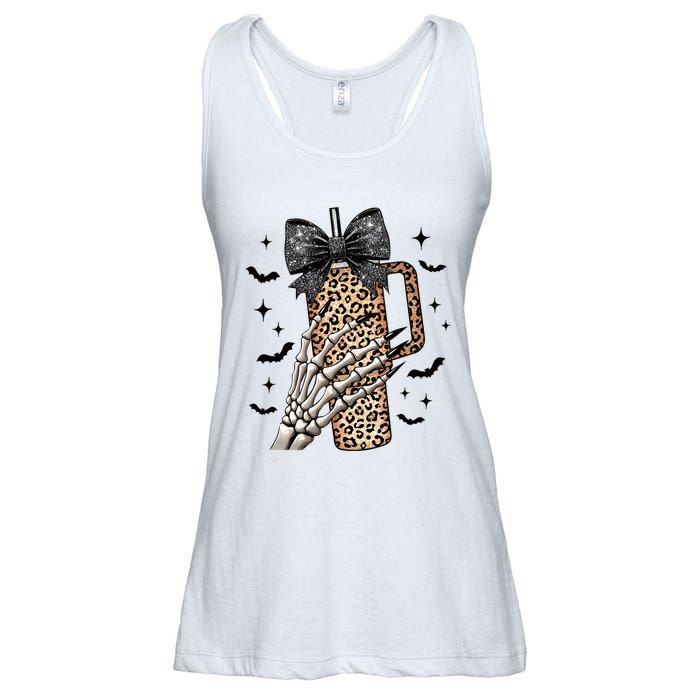 Coquette Bow Skeleton Bougie Ladies Essential Flowy Tank