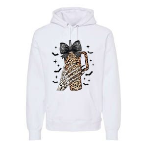 Coquette Bow Skeleton Bougie Premium Hoodie