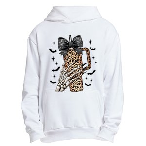 Coquette Bow Skeleton Bougie Urban Pullover Hoodie