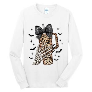 Coquette Bow Skeleton Bougie Tall Long Sleeve T-Shirt