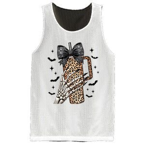 Coquette Bow Skeleton Bougie Mesh Reversible Basketball Jersey Tank