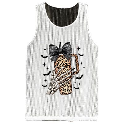 Coquette Bow Skeleton Bougie Mesh Reversible Basketball Jersey Tank