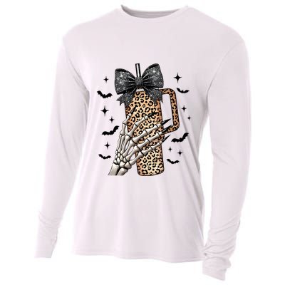 Coquette Bow Skeleton Bougie Cooling Performance Long Sleeve Crew