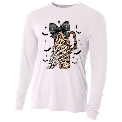 Coquette Bow Skeleton Bougie Cooling Performance Long Sleeve Crew