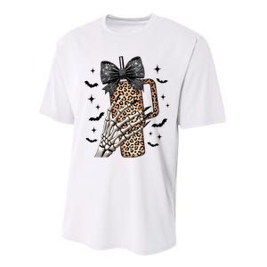 Coquette Bow Skeleton Bougie Performance Sprint T-Shirt