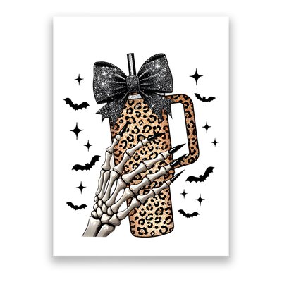 Coquette Bow Skeleton Bougie Poster