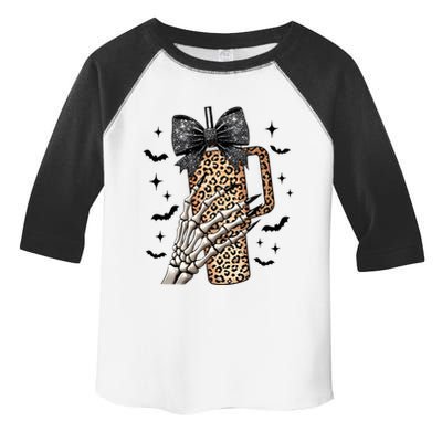 Coquette Bow Skeleton Bougie Toddler Fine Jersey T-Shirt