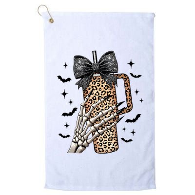 Coquette Bow Skeleton Bougie Golf Towel