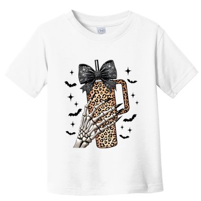 Coquette Bow Skeleton Bougie Toddler T-Shirt