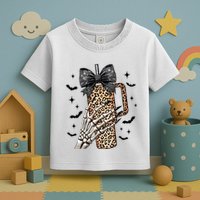 Coquette Bow Skeleton Bougie Toddler T-Shirt