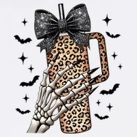 Coquette Bow Skeleton Bougie Wool Snapback Cap