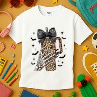 Coquette Bow Skeleton Bougie Kids T-Shirt