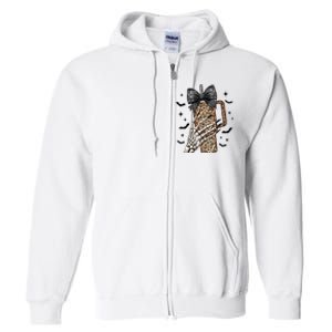 Coquette Bow Skeleton Bougie Full Zip Hoodie