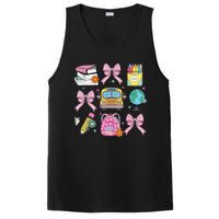 Coquette Bow Student Teacher Happy First Day Back To School PosiCharge Competitor Tank